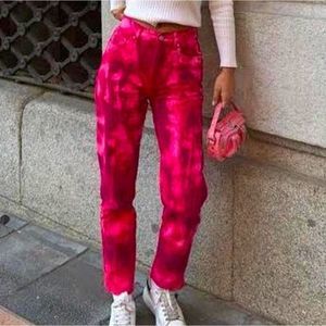 VRG GRL 1995 Tour Pink & Purple Tie Dye Jeans Aus Size 8‎ US Size 4